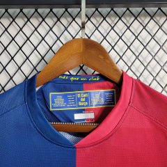 Camisa Retrô Barcelona I Home Nike 2008/09 UEFA Champions League Azul e Grená - Manto Club