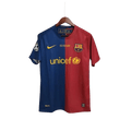 Camisa Retrô Barcelona I Home Nike 2008/09 UEFA Champions League Azul e Grená - Manto Club