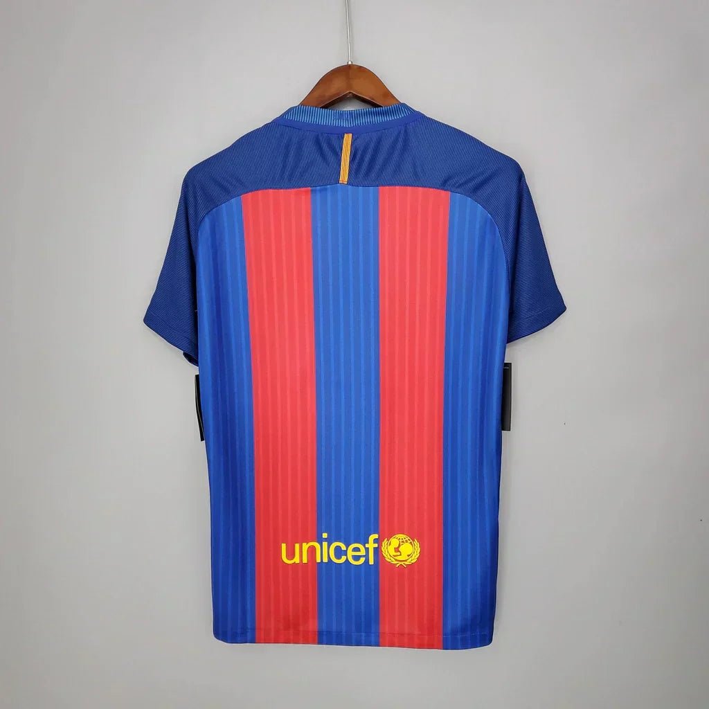 Camisa Retrô Barcelona I Home Nike 2016/17 Masculino Azul Grená - Manto Club