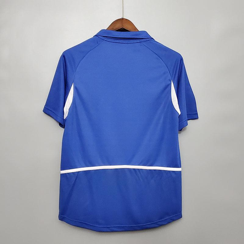 Camisa Retrô Brasil II Away Nike 2002/03 Masculino Azul - Manto Club