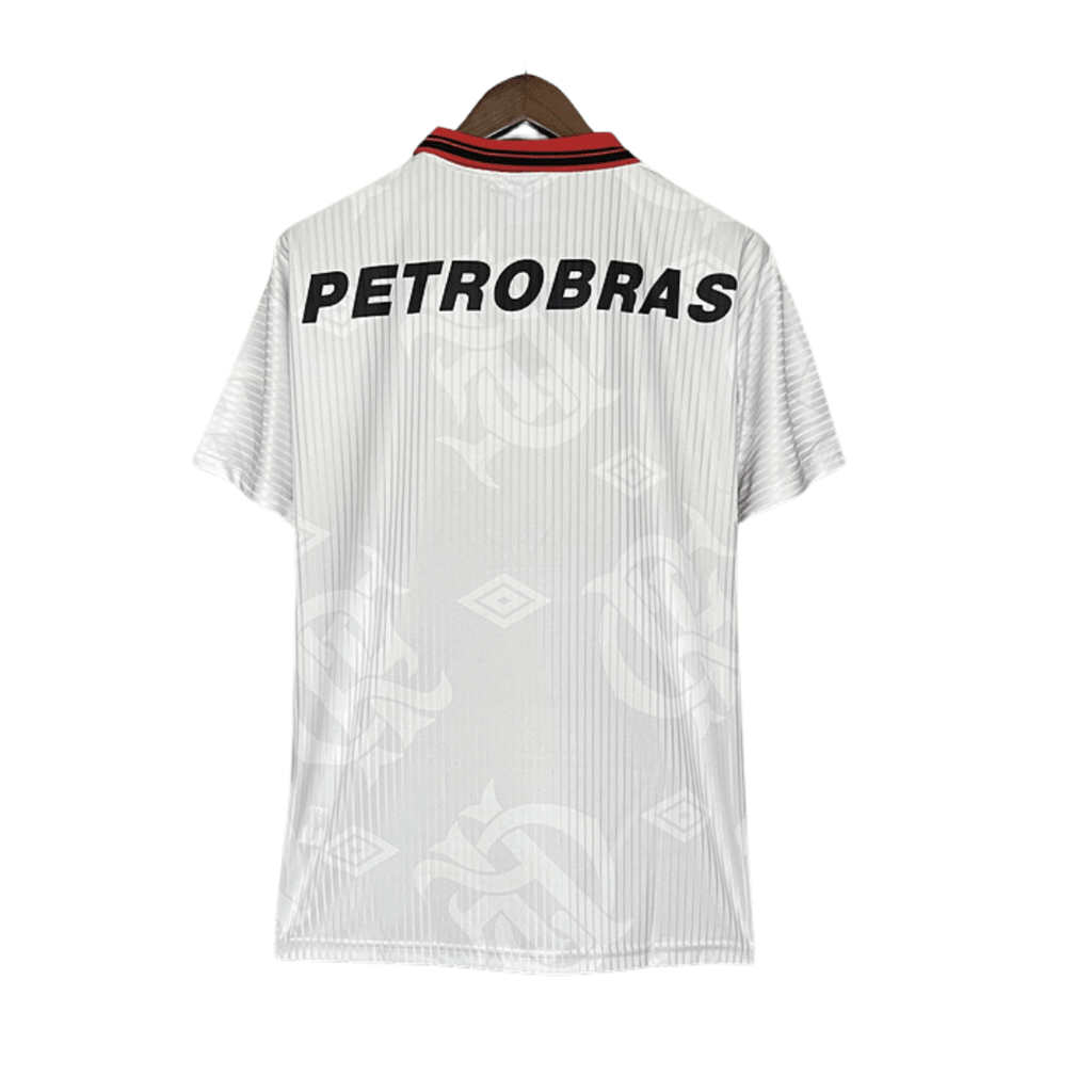 Camisa Retrô Flamengo Away 1997/98 Masculino - Branco - Manto Club
