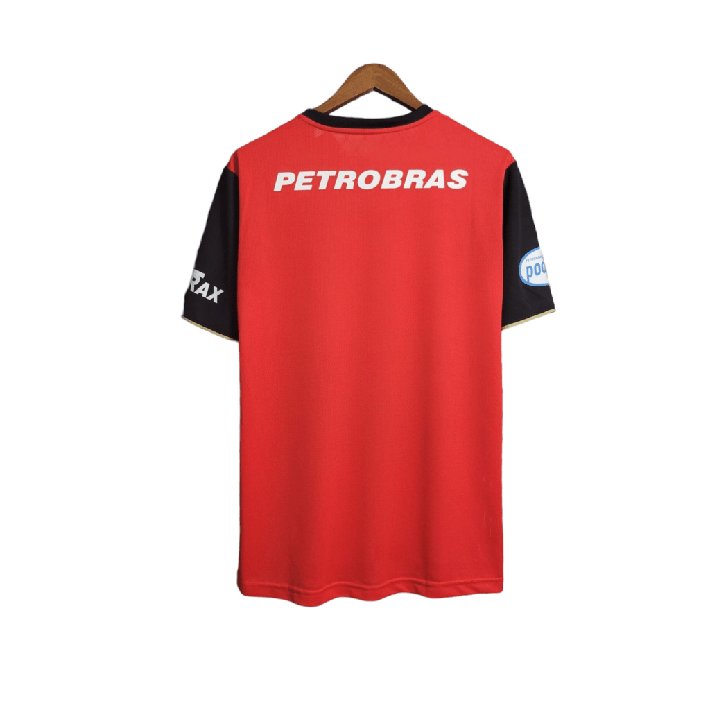 Camisa Retrô Flamengo Home 2007/08 Masculino - Preto e Vermelho - Manto Club