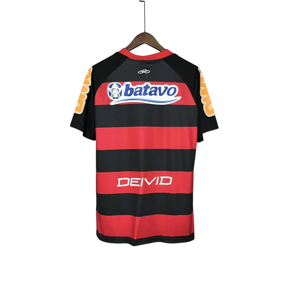 Camisa Retrô Flamengo Home 2010/11 Masculino - Preto e Vermelho - Manto Club