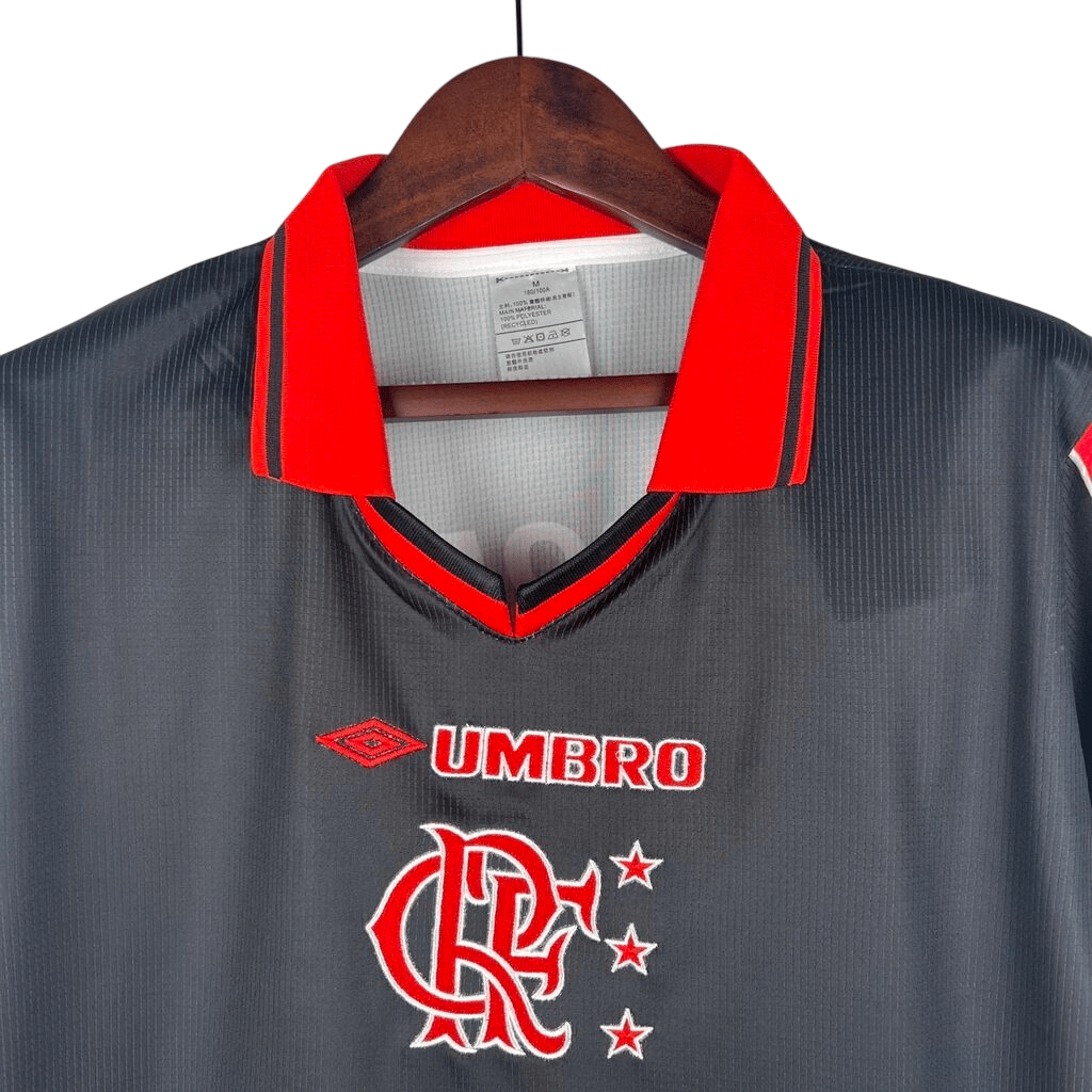 Camisa Retrô Flamengo Third 1999/00 Masculino - Preto - Manto Club