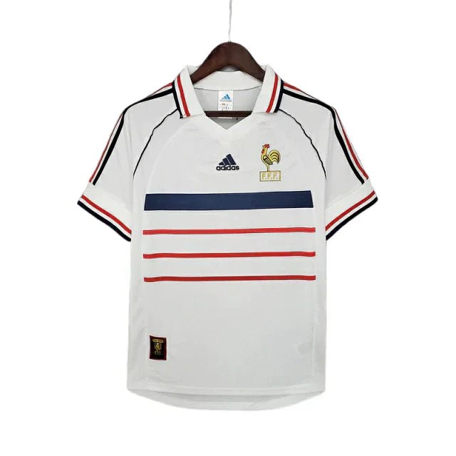 Camisa Retrô França II Away 1998/99 Masculino Branco - Manto Club