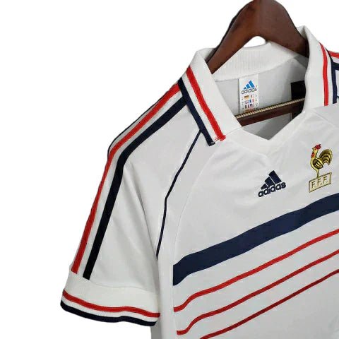 Camisa Retrô França II Away 1998/99 Masculino Branco - Manto Club