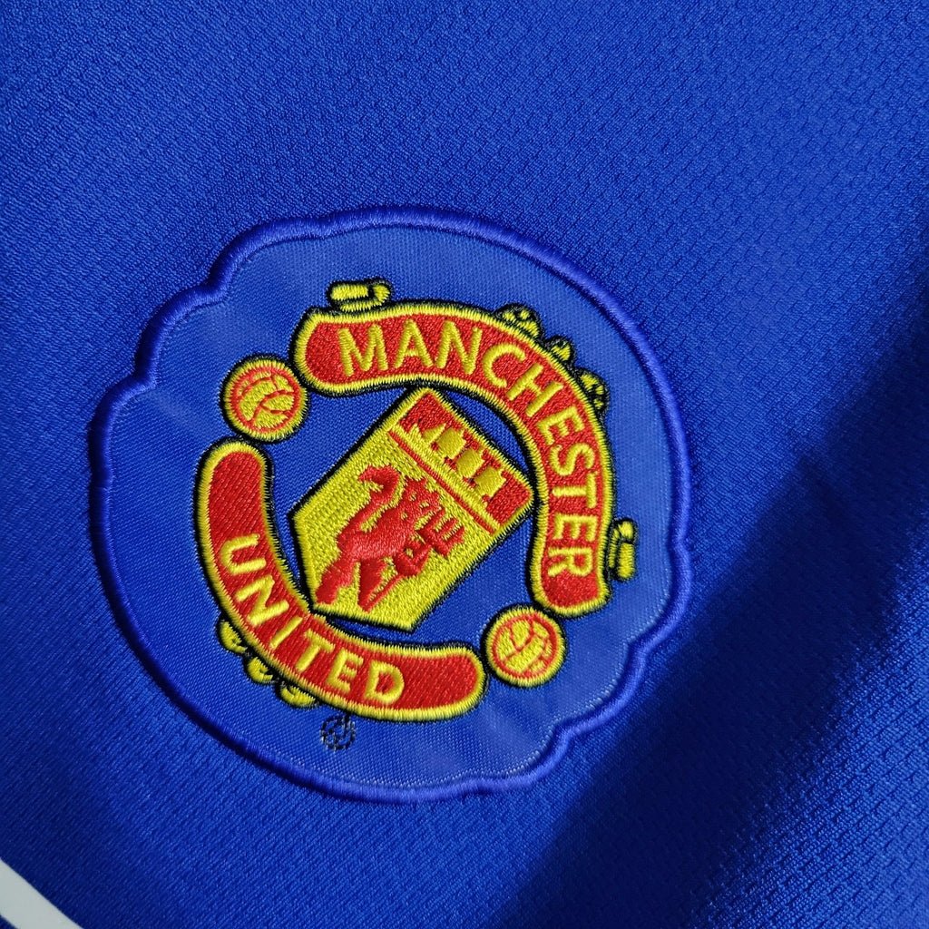 Camisa Retrô Manchester United Nike 2007/08 Masculino Azul - Manto Club