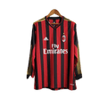 Camisa Retrô Milan I Adidas 2013/14 Manga Longa Vermelho e Preto - Manto Club