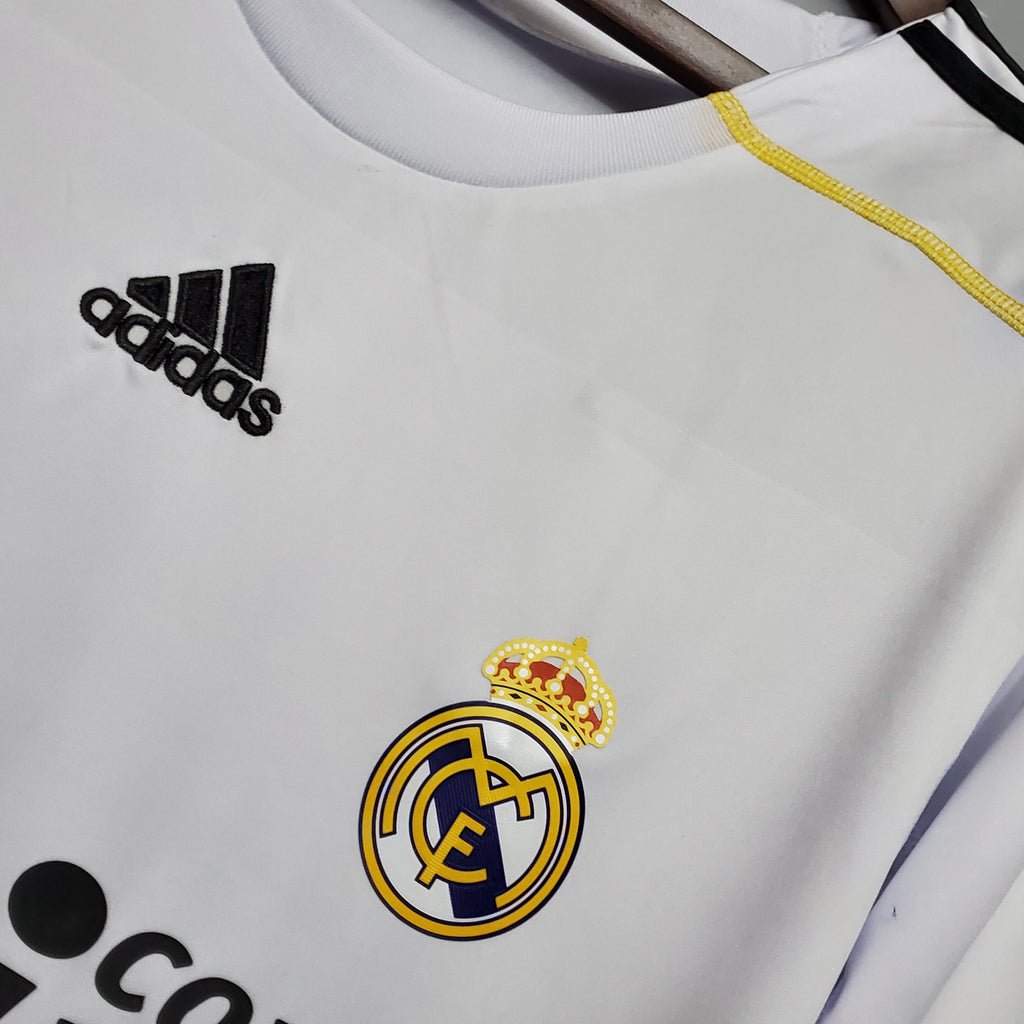 Camisa Retrô Real Madrid I Home Adidas 2009/10 Masculino Branco - Manto Club