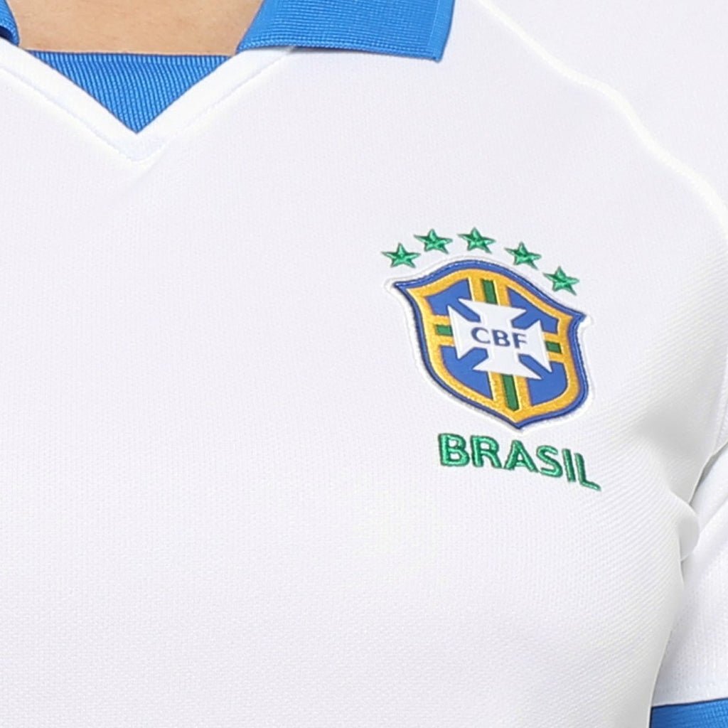 Camisa Retrô Seleção Brasil 2019/20 Third Feminino - Branco - Manto Club