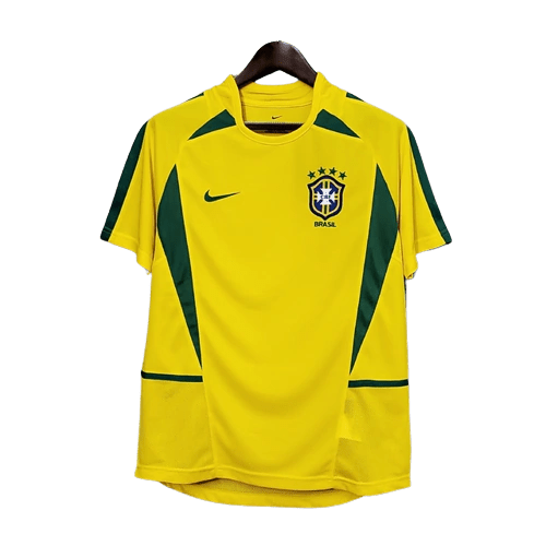 Camisa Retrô Seleção Brasileira I Home Nike 2002/03 Masculino Amarelo - Manto Club