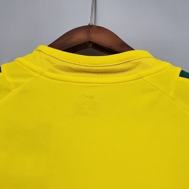 Camisa Retrô Seleção Brasileira I Home Nike 2002/03 Masculino Amarelo - Manto Club