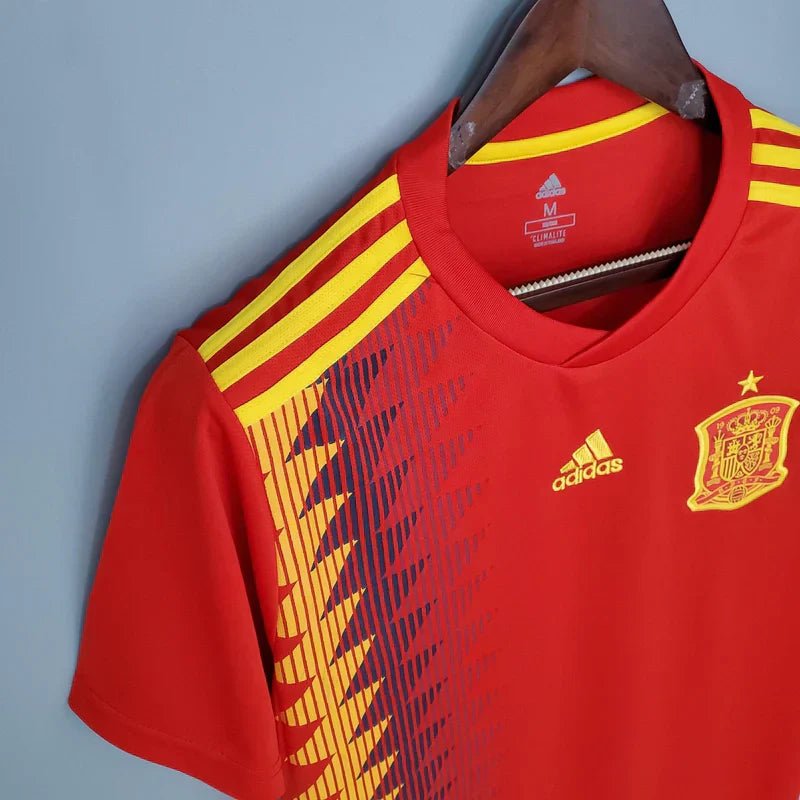 Camisa Retrô Seleção Espanha 2018/18 Home - Manto Club