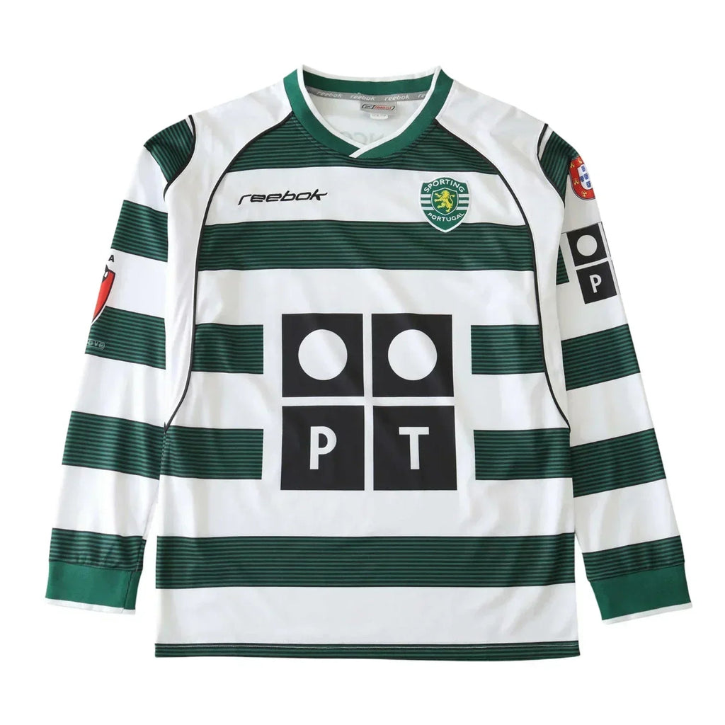 Camisa Sporting I 2002/03 Manga Longa - Manto Club