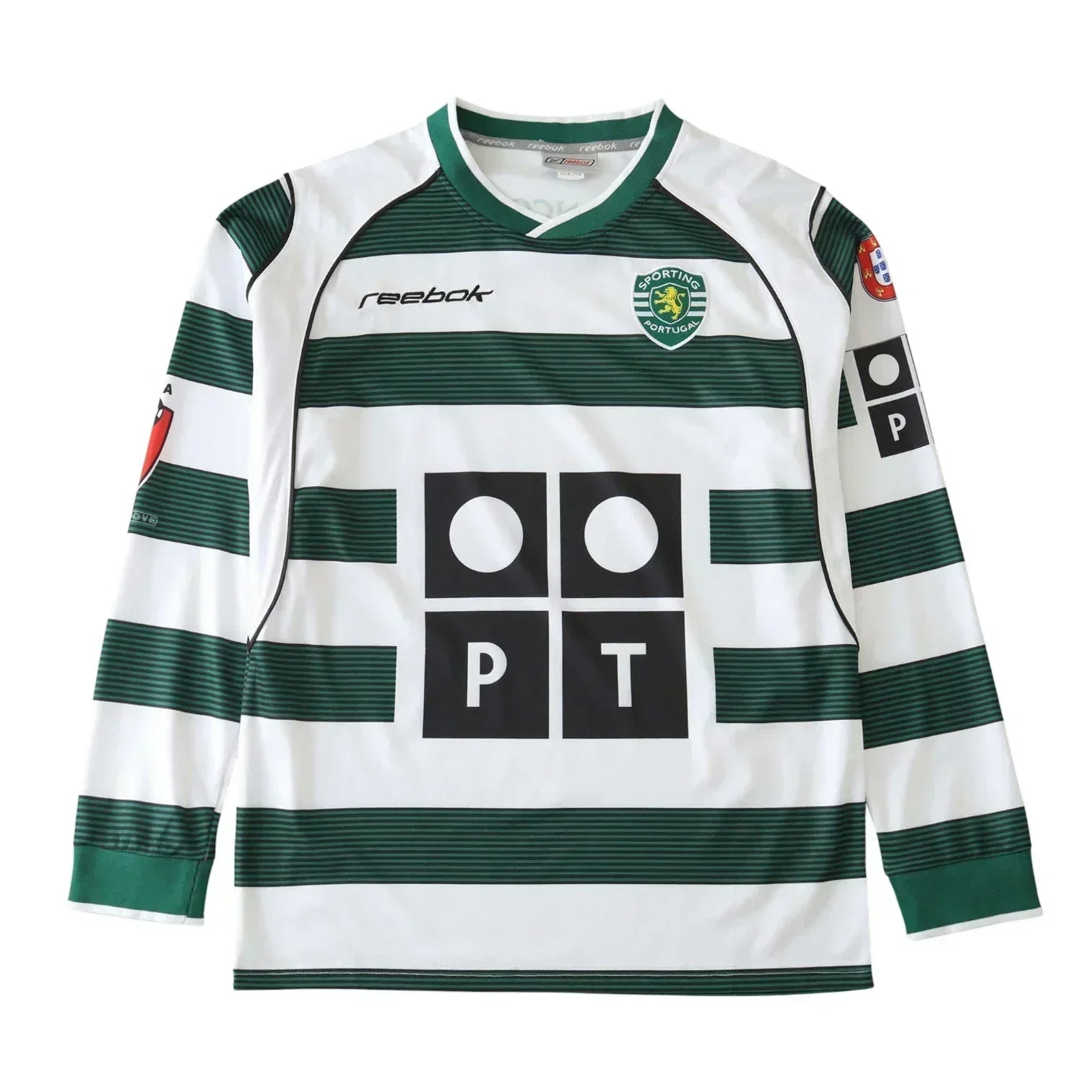 Camisa Sporting I 2002/03 Manga Longa - Manto Club