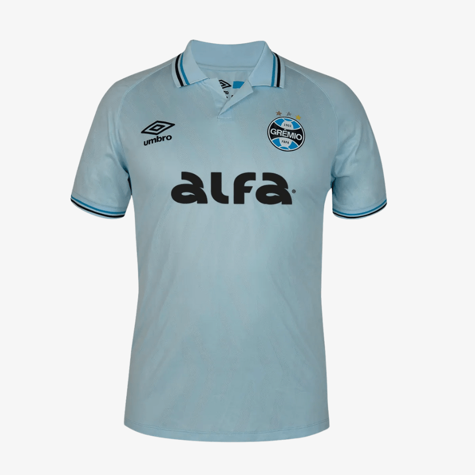 Camisa Umbro Grêmio 2025/26 II Azul Celeste Jogador - Manto Club