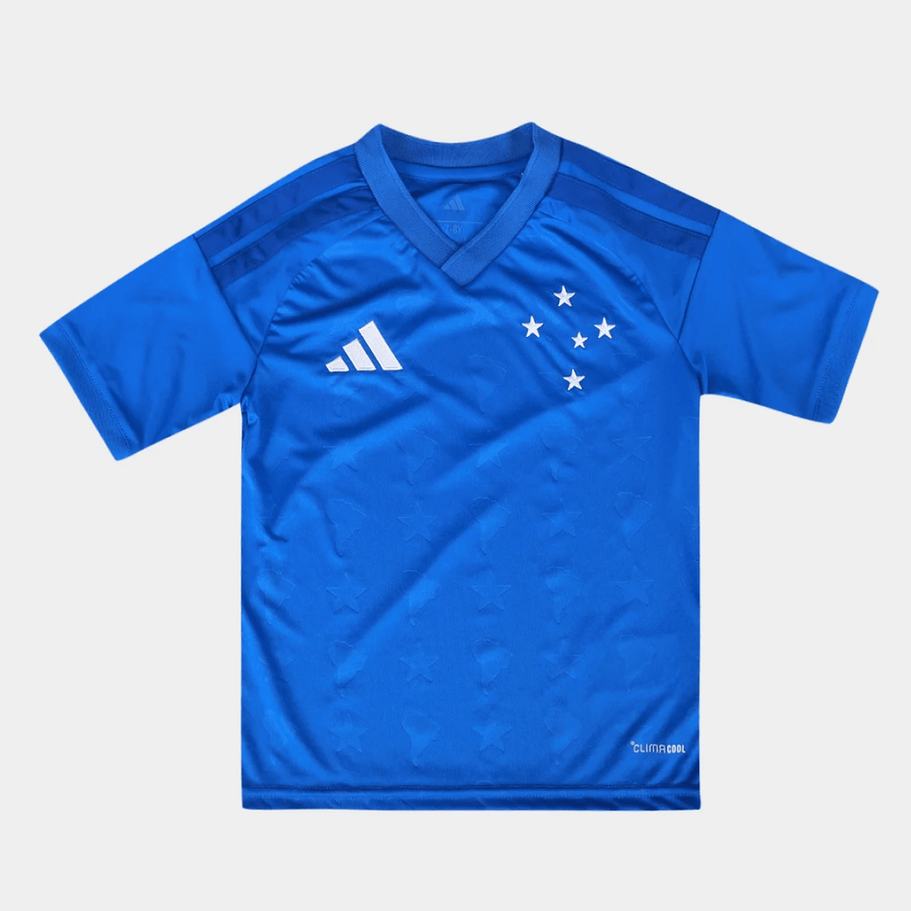 Conjunto Infantil adidas Cruzeiro 2026/27 I - Manto Club