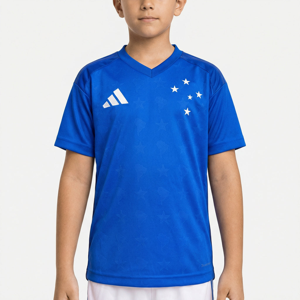 Conjunto Infantil adidas Cruzeiro 2026/27 I - Manto Club
