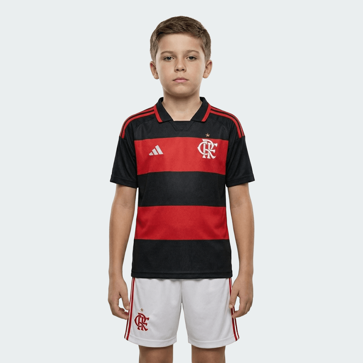 Conjunto Infantil Adidas Flamengo 2026/27 I - Manto Club