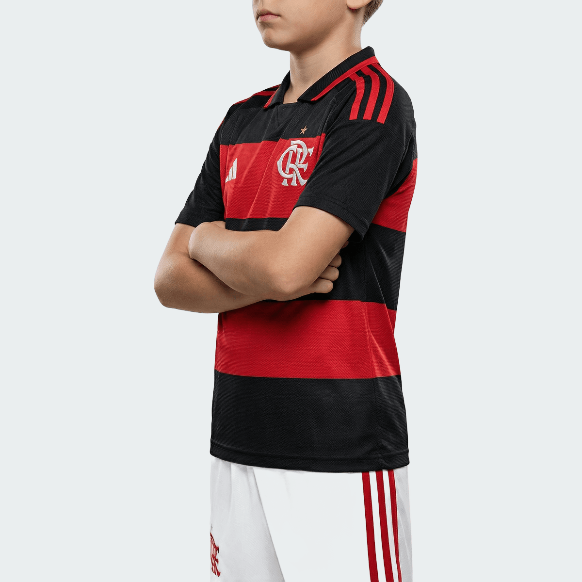 Conjunto Infantil Adidas Flamengo 2026/27 I - Manto Club