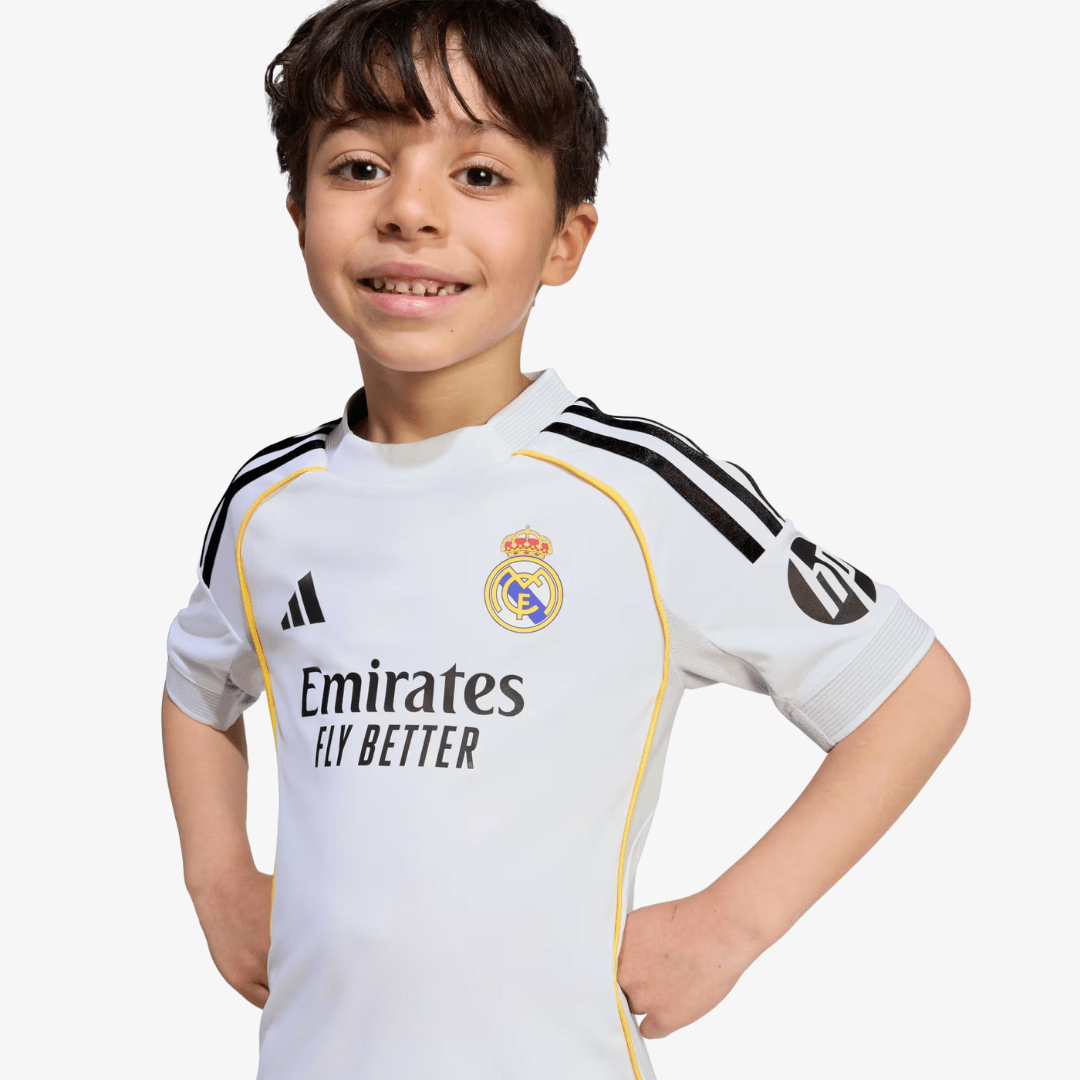 Conjunto Infantil adidas Real Madrid 2025/26 I - Manto Club