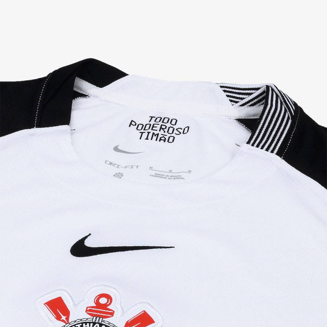 Conjunto Infantil Feminino Nike Corinthians 2025/26 I - Manto Club