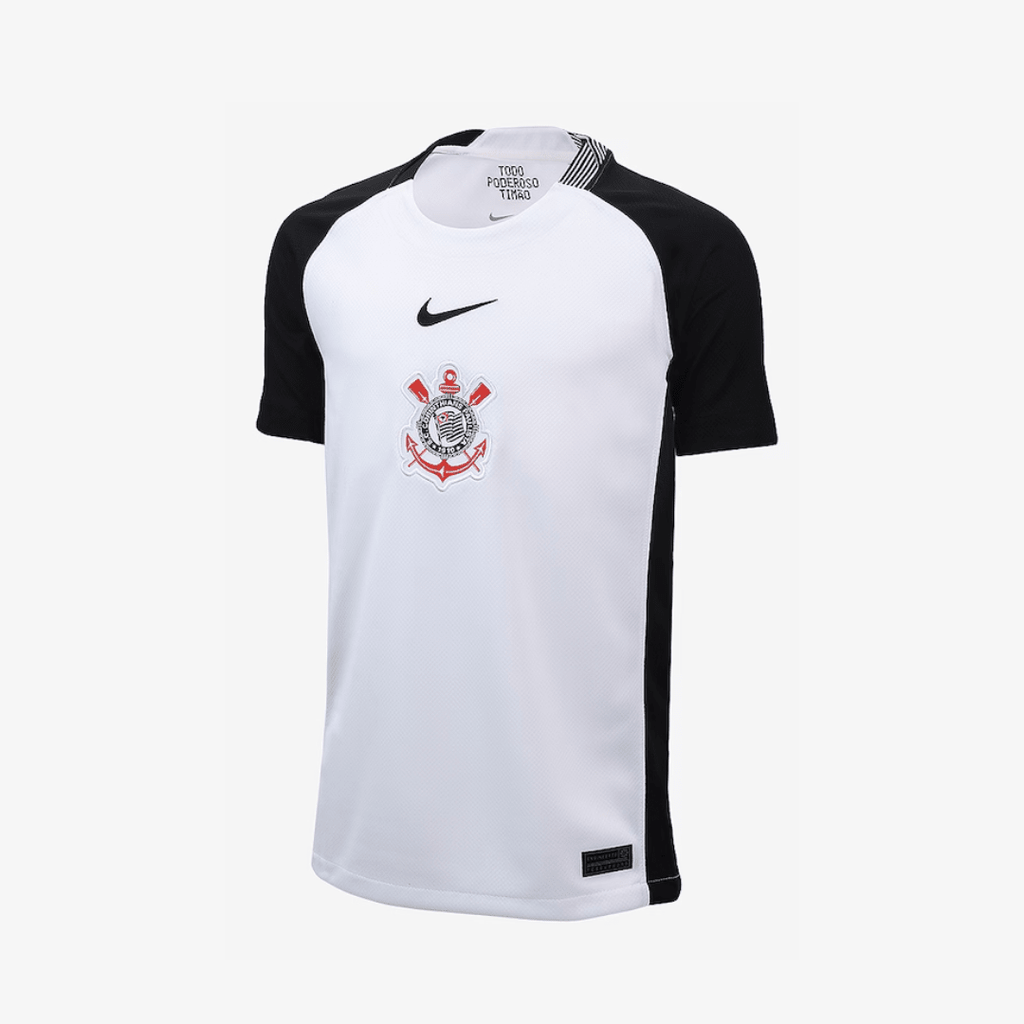 Conjunto Infantil Feminino Nike Corinthians 2025/26 I - Manto Club