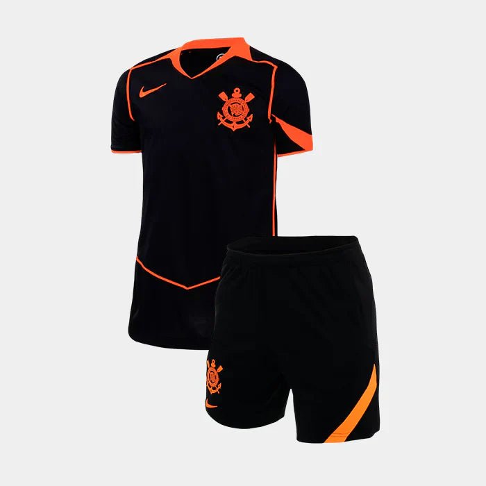 Conjunto Infantil Feminino Nike Corinthians 2025/26 III - Manto Club