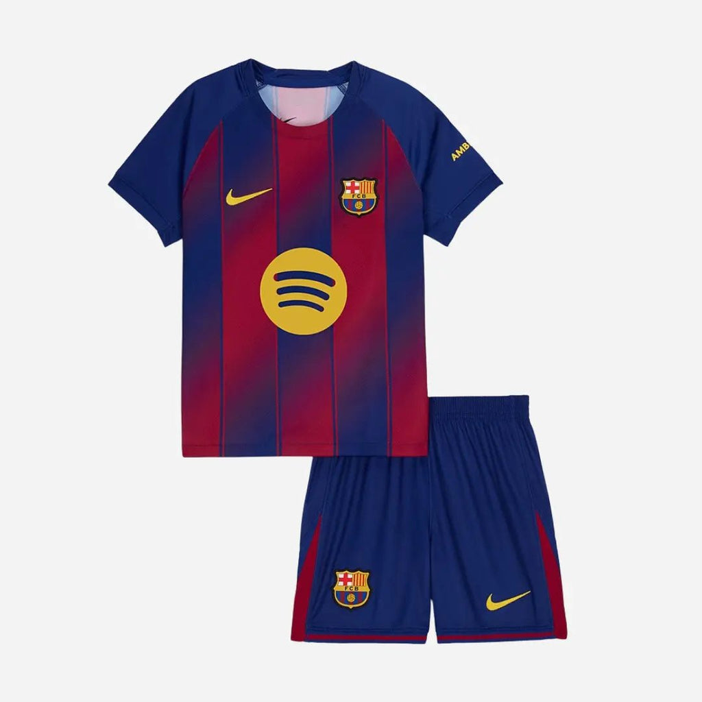 Conjunto Infantil Nike Barcelona 2025/26 I - Manto Club