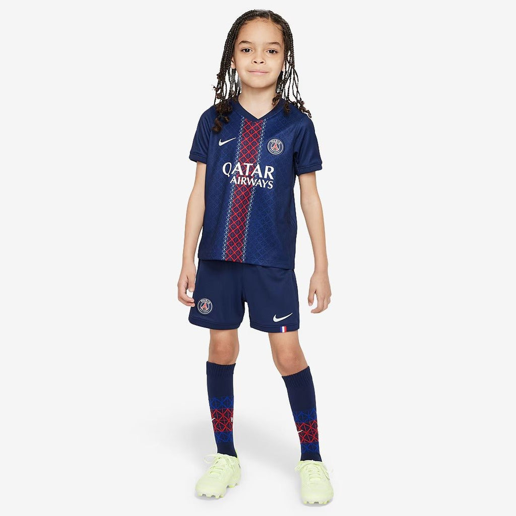 Conjunto Infantil Nike Paris Saint Germain 2025/26 I - Manto Club