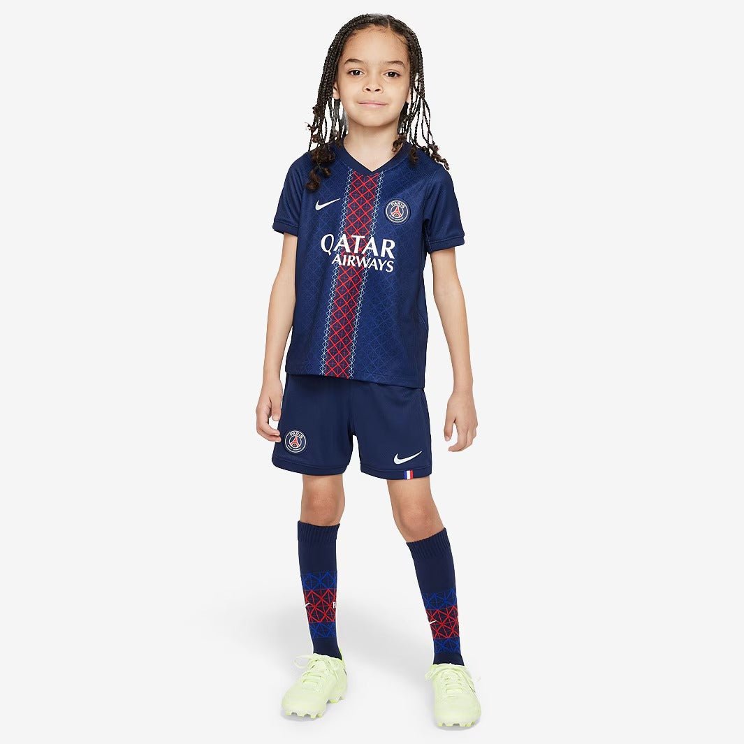 Conjunto Infantil Nike Paris Saint Germain 2025/26 I - Manto Club