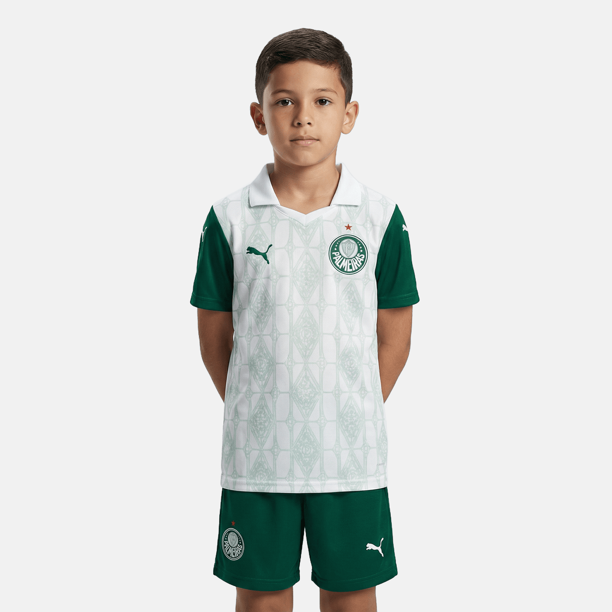 Conjunto Infantil Puma Palmeiras 2025/26 II - Manto Club