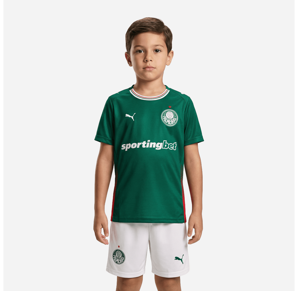 Conjunto Infantil Puma Palmeiras 2026/27 I - Manto Club