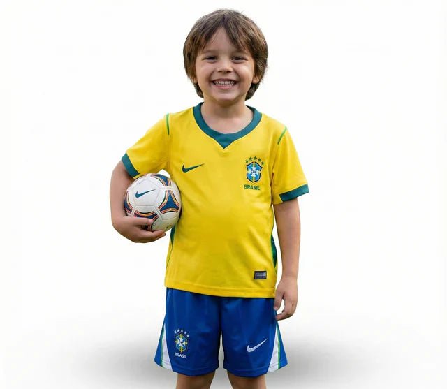 Conjunto Infantil Seleção Brasileira 2026/27 I - Manto Club
