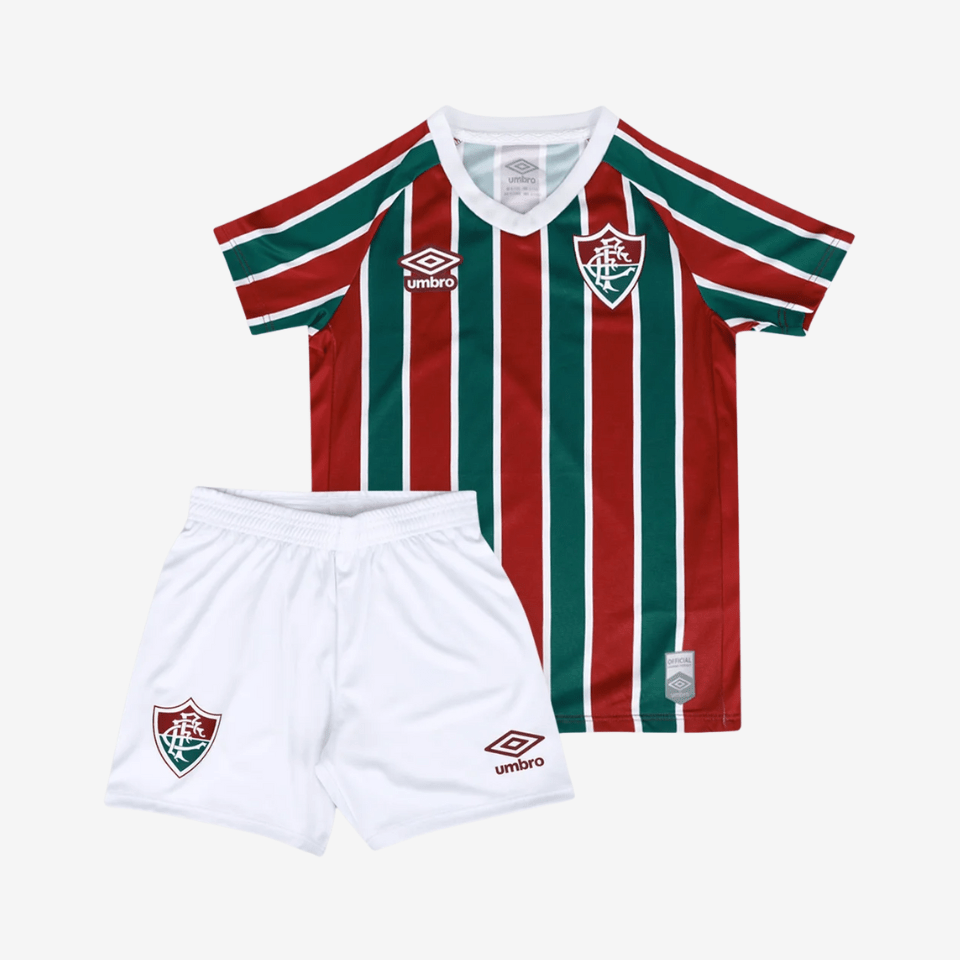 Conjunto Infantil Umbro Fluminense 2025/26 I - Manto Club